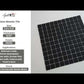10 pack Black 11.8 in. x 11.8 in. 1x1 Matte Finished Glass Mosaic Tile (9.67 sq. ft./Case)