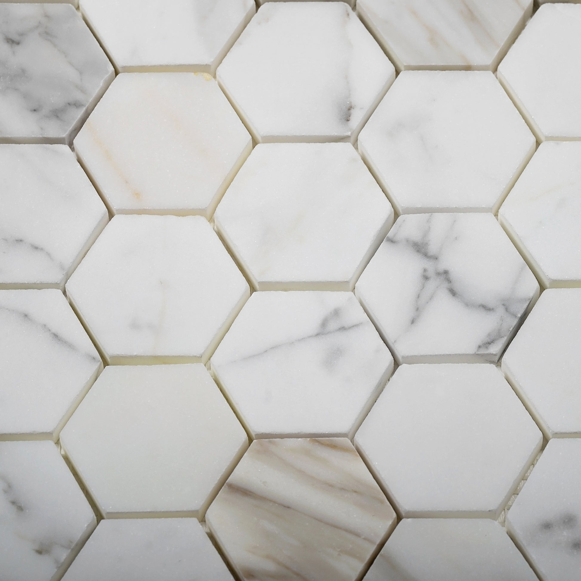 Gray Honeycomb Marble Tile