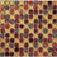 Gold and Red Mosaic Tile  