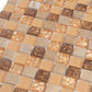 Beige square Polished Glass Tile