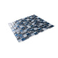 Gray and Blue Square Glass and Stone Mosaic Tile