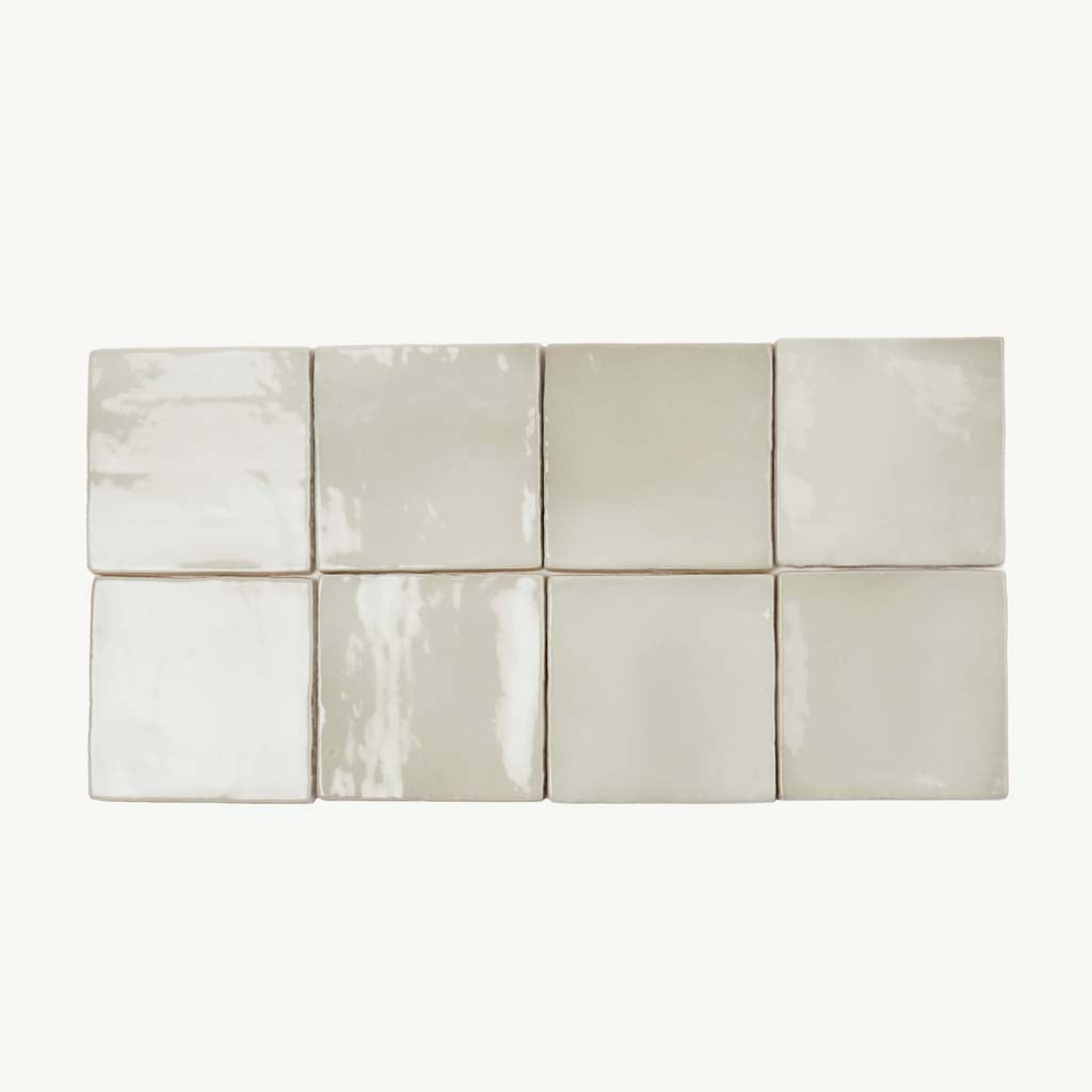 Silken 3.94 in. x 3.94 in. Glossy Tea Green Ceramic Square Tile