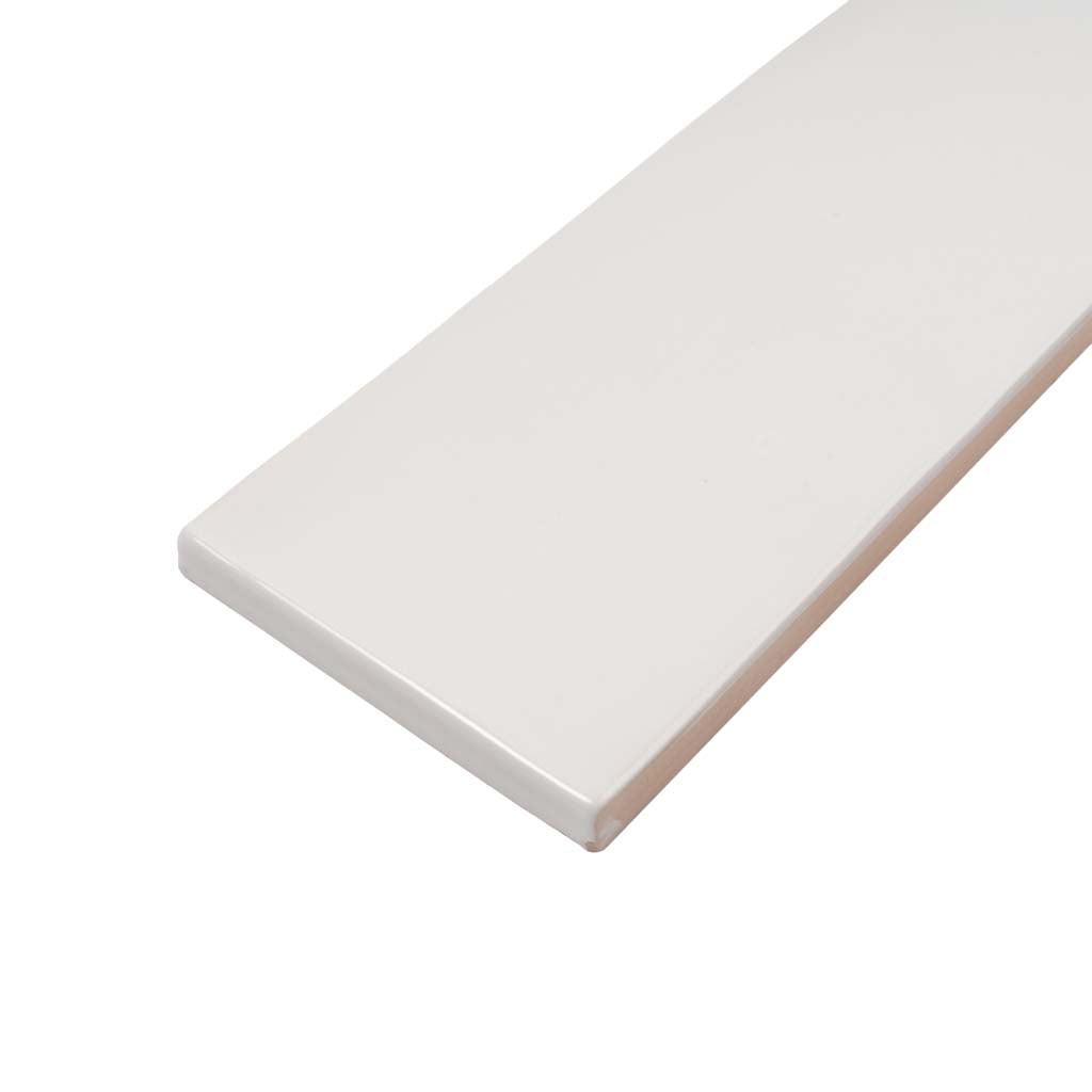 Ivory White 2.6x16 Glossy Ceramic Subway Tile (38 pack, 10.76 sq