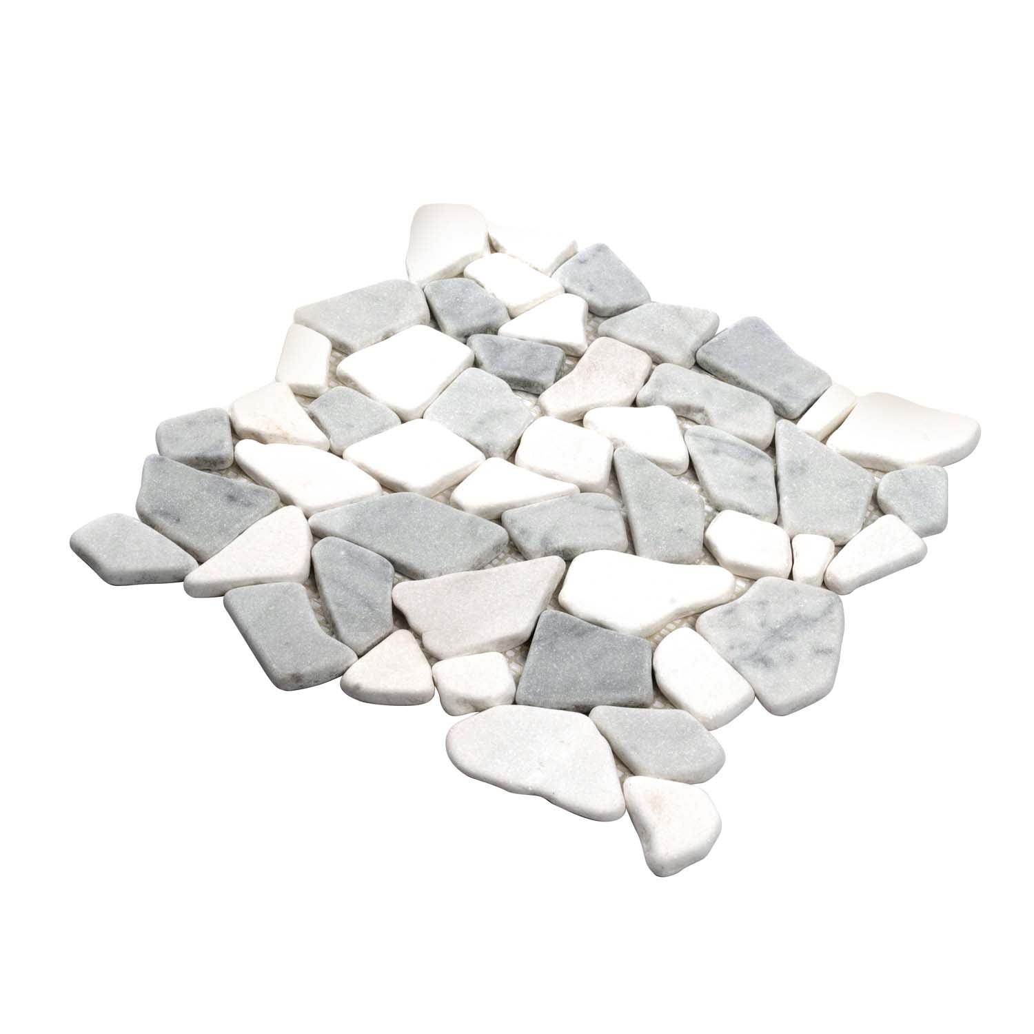 White Pebble Mosaic Tile