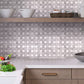 White and Gray Marble Mosaic Tile 