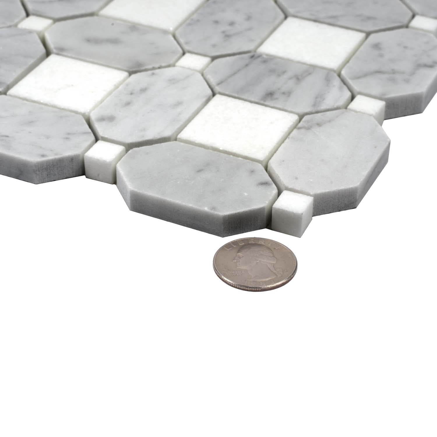 White and Gray Marble Tile For Sale Online