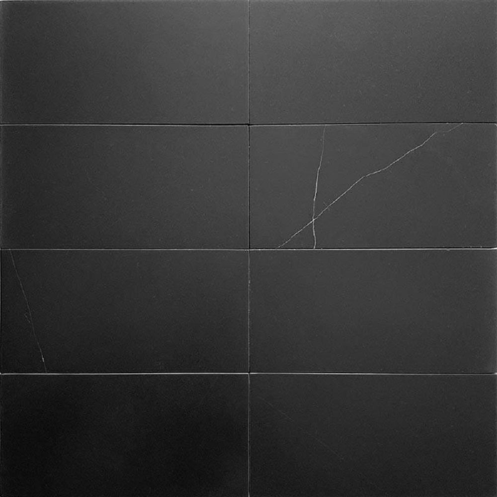 3x6 Black Floor Tile