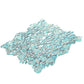 Sky Blue Pebble Polished Glass Mosaic Tile