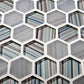 Hexagon Glass Mosaic Tile