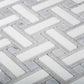 10X10 Gray Polished Basketweave Tile