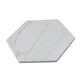 8x9 Splendor White Hexagon Porcelain Tile