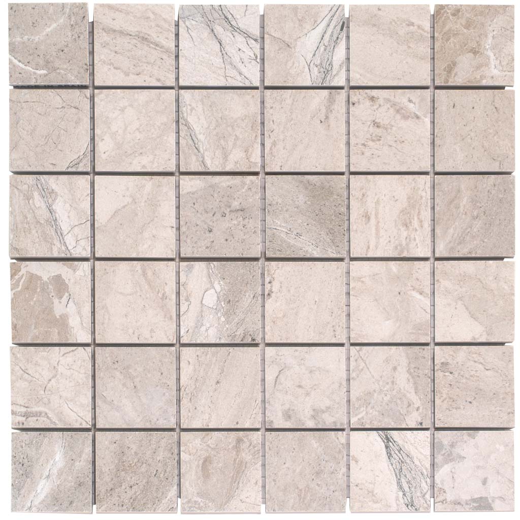 Splendor 11.81 in. x 11.81 in. Matte Beige Porcelain Mosaic Wall and Floor Tile (5.81 Sq. ft./Case) (6-pack), image size:1024x1024