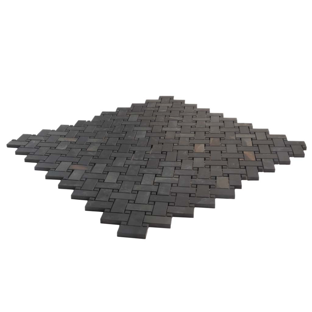 12x12 Splendor Black Matte Mosaic Tile