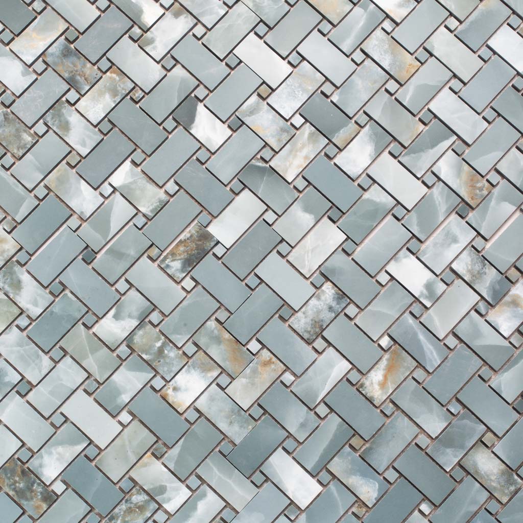 12x12 Splendor Green Porcelain Mosaic Tile