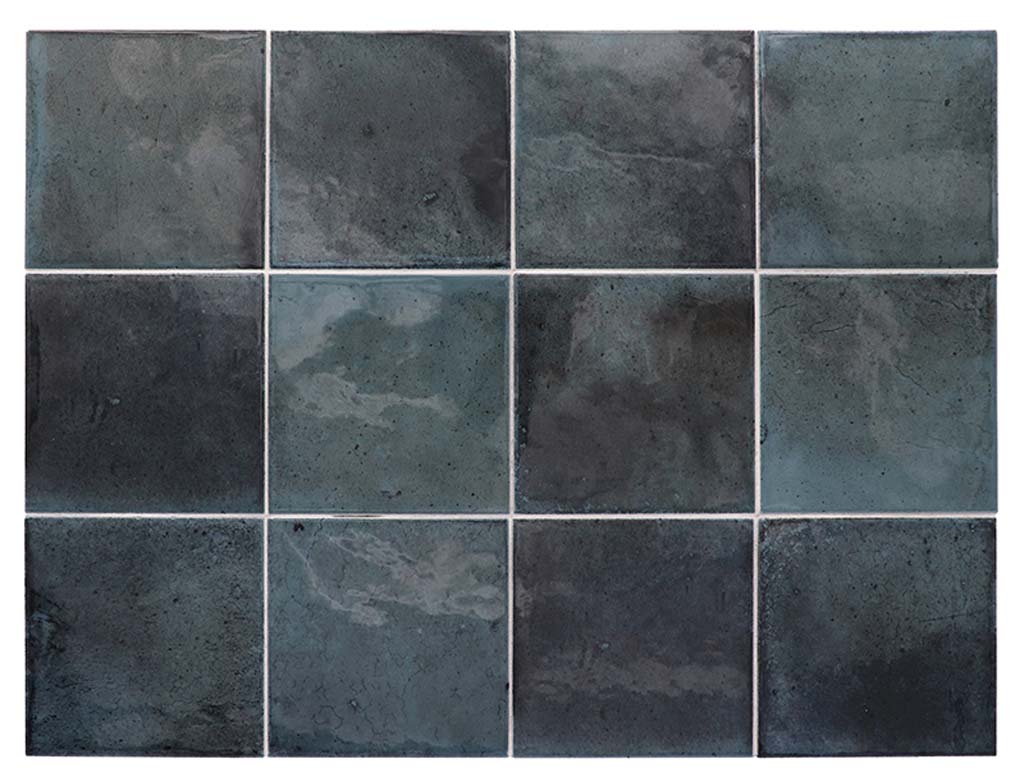 4x4 Antiek Blue Glossy Wall Tile