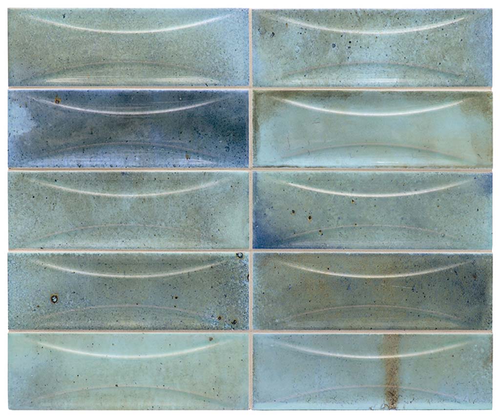 Blue Glossy Subway Tile