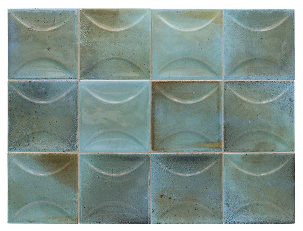 4x4 Blue Glossy Ceramic Square Wall Tile