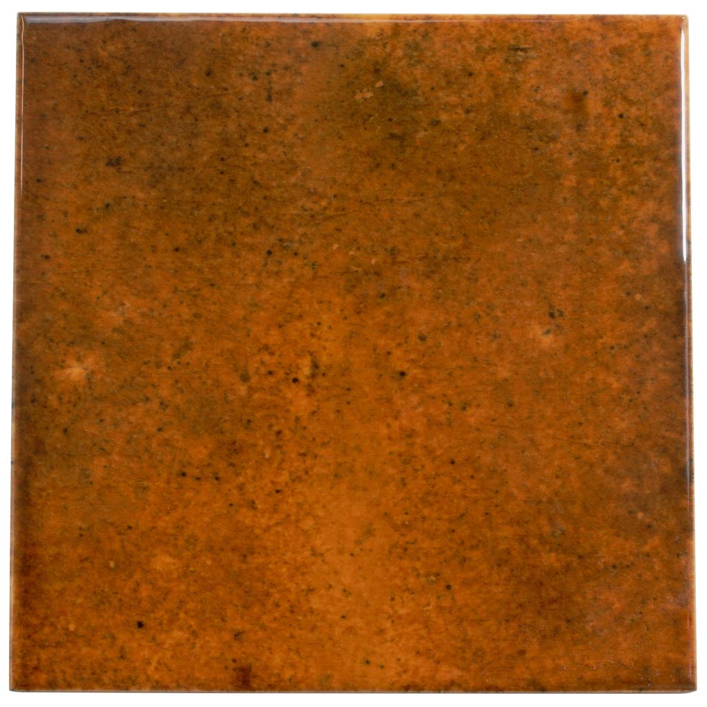 4x4 Antiek Red Glossy Square Tile