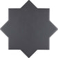 5x5 Grey Matte Ceramic Star-Shaped Tile