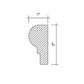 Black Honed Chair Rail Trim