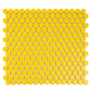 1X1 Cirkel Glossy Yellow Porcelain Tile