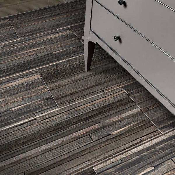Apollo Tile Ash Gray 12-in x 48-in Matte Porcelain Wood Look Tile (15.471-sq. ft/ Carton)