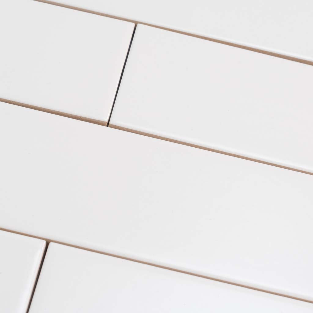 White 2x8 Matte Ceramic Subway Tile (60 pack, 6.46 sq ft/case