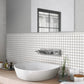 1x12 White Glass Tile Trim 