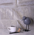 Light brown matte porcelain brick tile, 4x13 size, textured finish for bathroom walls and kitchen backsplashes